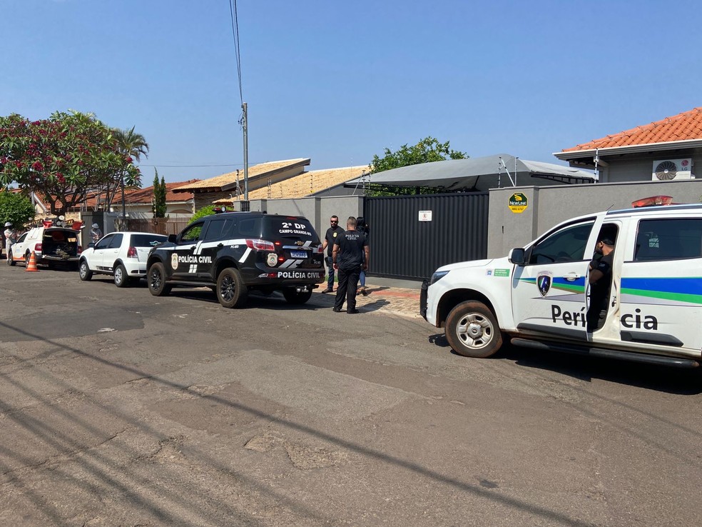Operação possui 37 alvos na região norte de Campo Grande — Foto: Polícia Civil/Divulgação