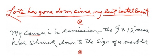 Carta de Jeff Bridges (Foto: Reprodução)