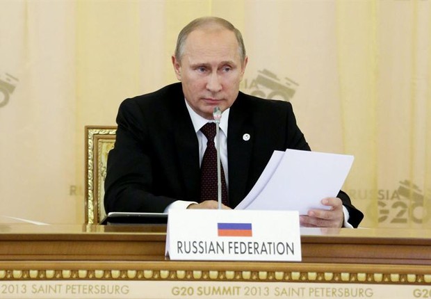 Vladimir Putin no G-20 (Foto: Agência EFE)