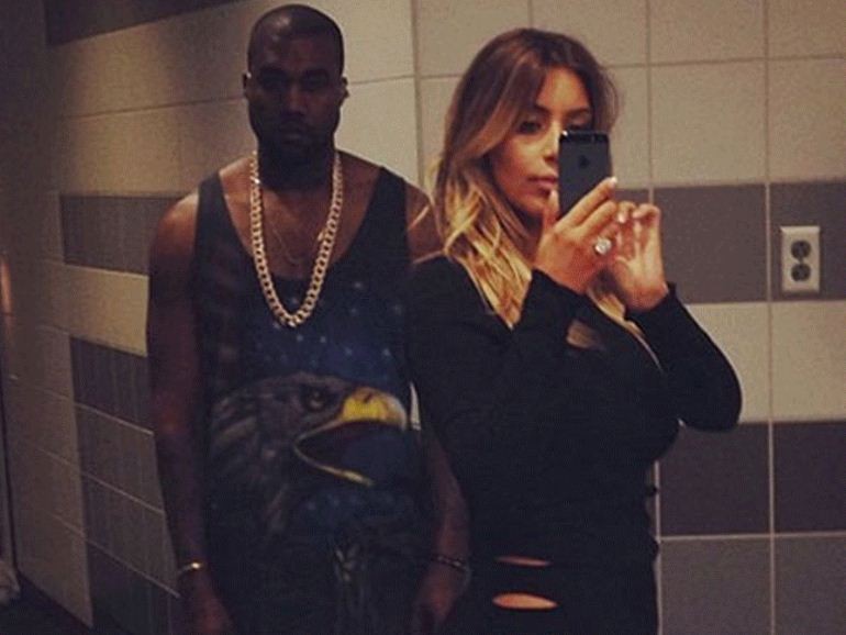 Kim Kardashian e Kanye West (Foto: Reprodução)