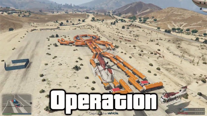 Clássico jogo Operação ganha uma versão divertida em GTA 5 (Foto: Reprodução: YouTube)