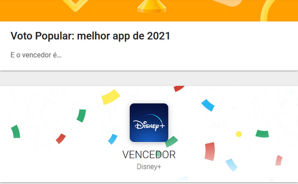Disney+ ganha como melhor app de 2021 no voto popular e na escolha dos editores — Foto: Reprodução/Marcela Franco