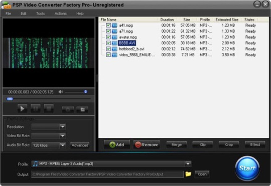 mp4 video bitrate converter