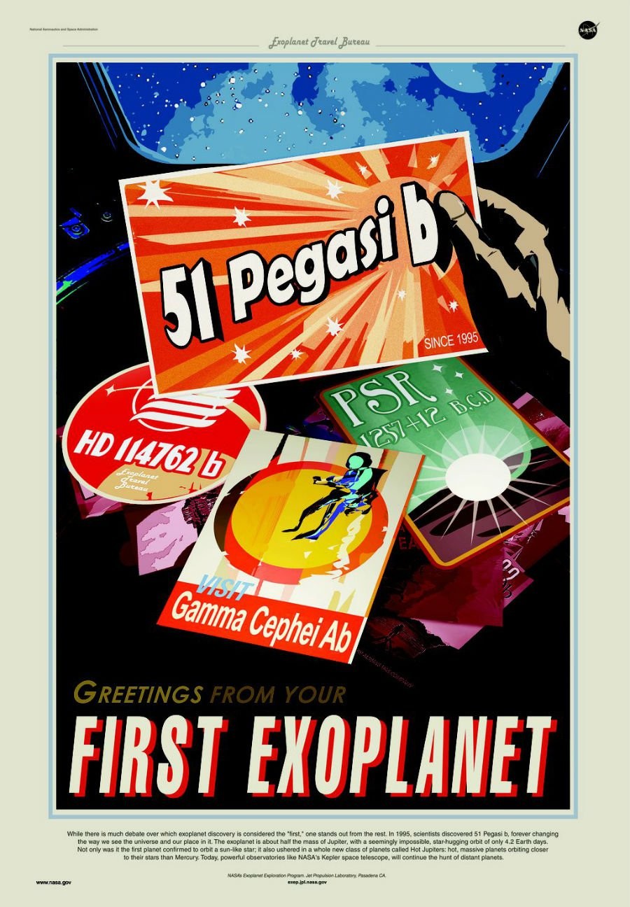 51 Pegasi b - O primeiro exoplaneta (Foto: Divulgação/Nasa)