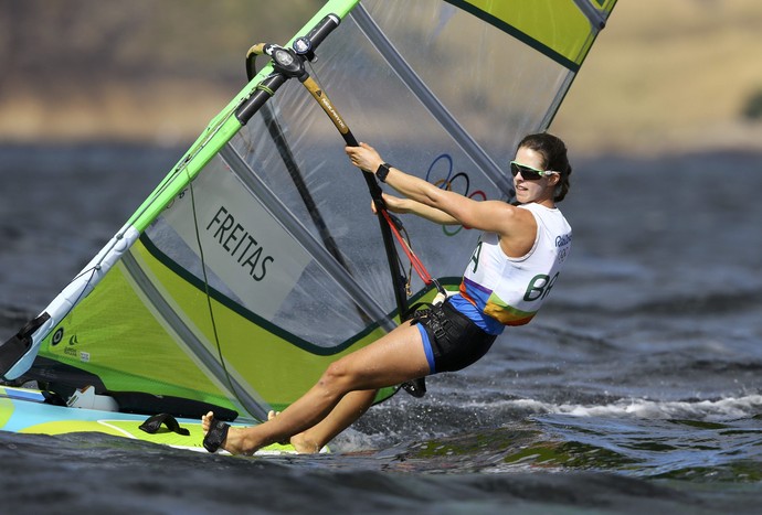 vela; regata; brasil; RS:X;  Patricia Freitas ; olimpíadas (Foto: Benoit Tessier/Reuters)