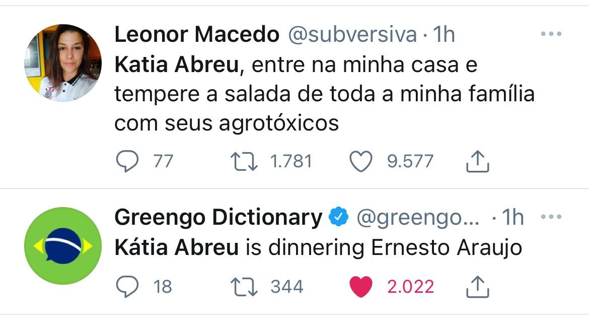 Internautas reagem a falas de Kátia Abreu durante CPI da covid (Foto: Reprodução: Twitter)