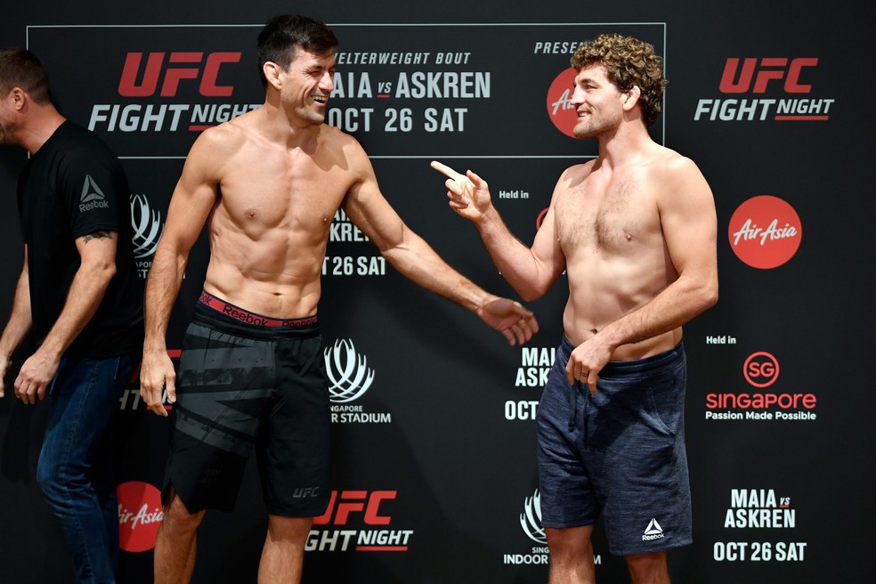 Combate Traz Duelo De Xadrez Entre Demian Maia E Ben Askren Na Luta Principal Do Ufc Singapura Combate Sportv
