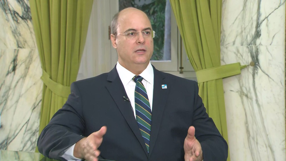 O governador do RJ, Wilson Witzel &mdash; Foto: Reprodu&ccedil;&atilde;o/TV Globo