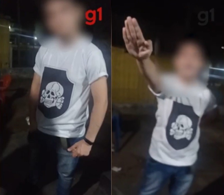 Vídeo de jovem vestindo camisa com símbolo nazista e fazendo saudação a Hitler viraliza em Teresina; ato é crime