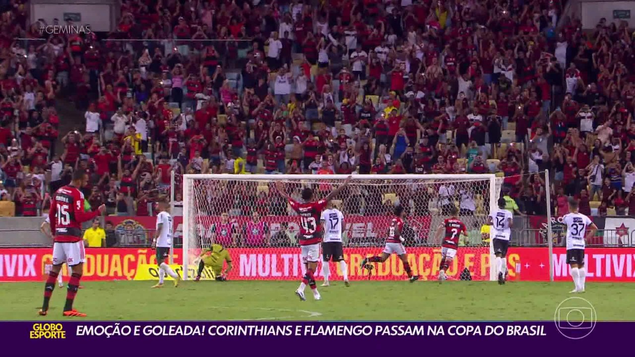 Emo&ccedil;&atilde;o, despedida e super goleada! Corinthians e Flamengo avan&ccedil;am na Copa do Brasil