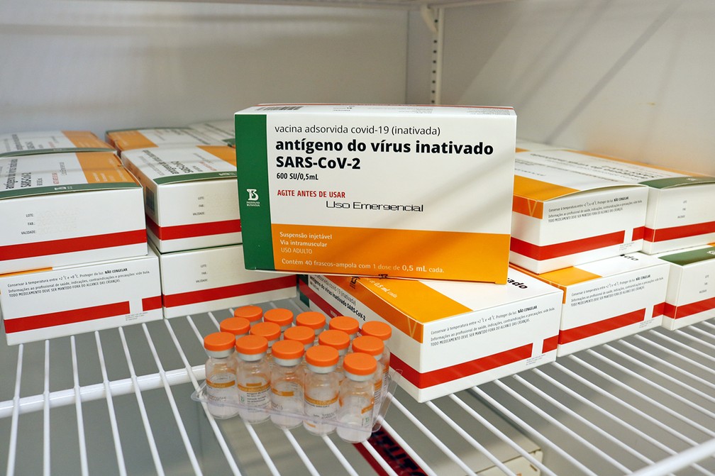 Dose de vacina contra o coronavírus, em Limeira — Foto: Eduardo Zanzirolamo/ Prefeitura de Limeira