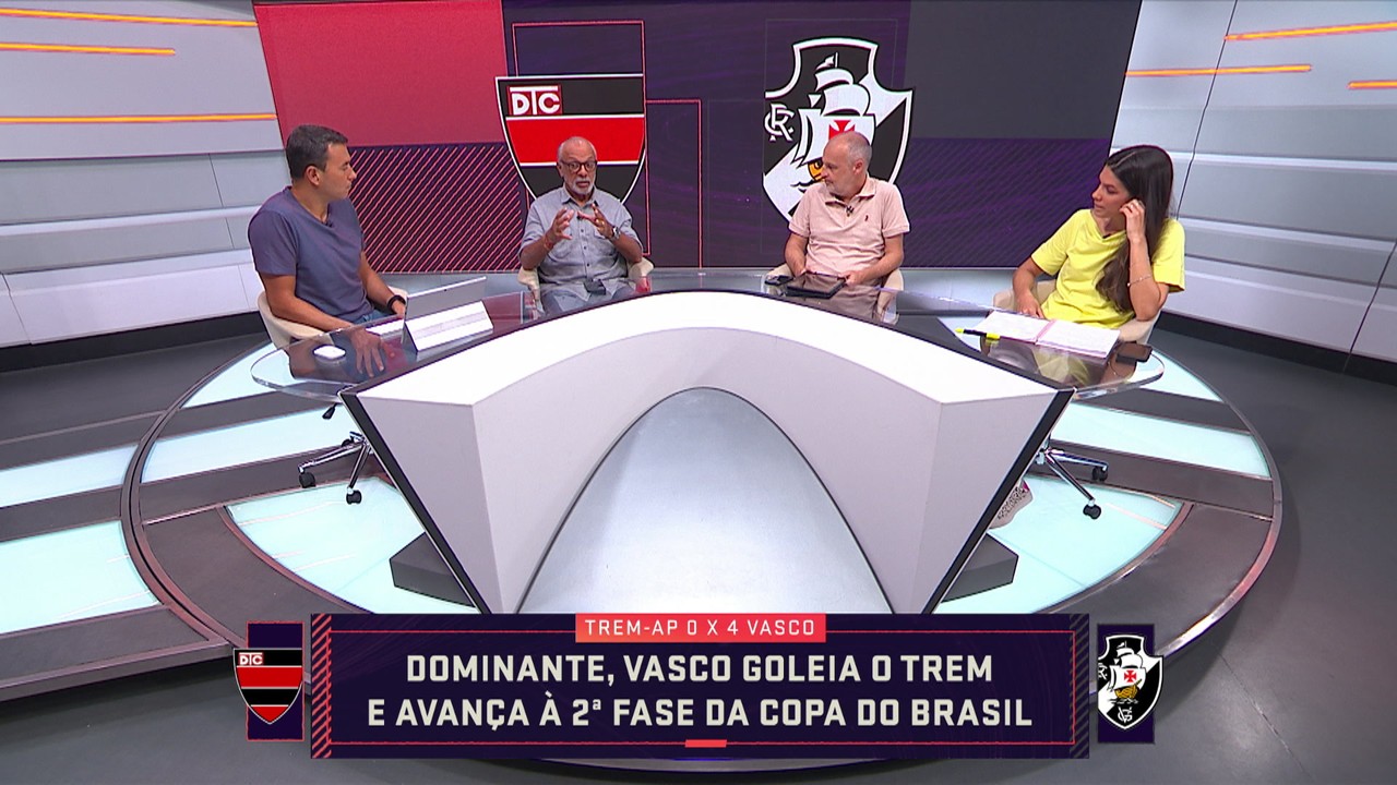 'Vasco diverte e tem padrão de jogo': Seleção debate vitória sobre o Trem-AP na Copa do Brasil