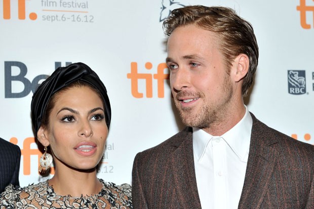 Ryan Gosling e sua atual namorada, Eva Mendes (Foto: Getty Images)