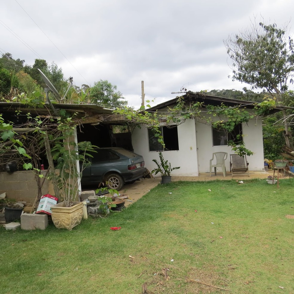 Casa onde homem foi assassinado por casal de amigos no ES — Foto: Polícia Civil/Divulgação