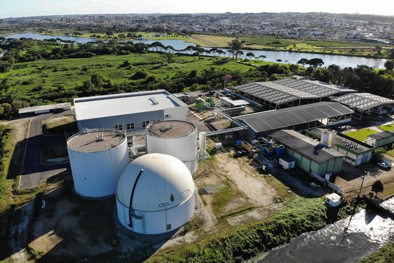 A primeira usina em solo nacional a transformar lixo em energia fica localizada do Paraná  (Foto: Reprodução / CS Bioenergia)