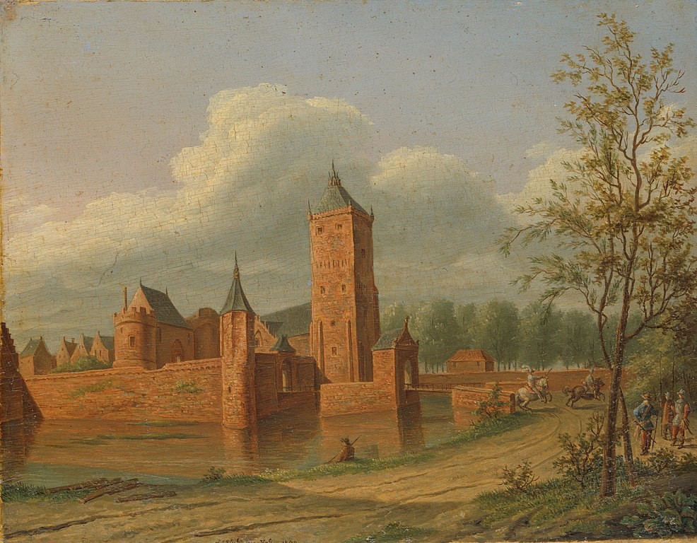 Castelo de Batestein em quadro de Jan Jacob Teyler van Hall (Foto: Domínio público)