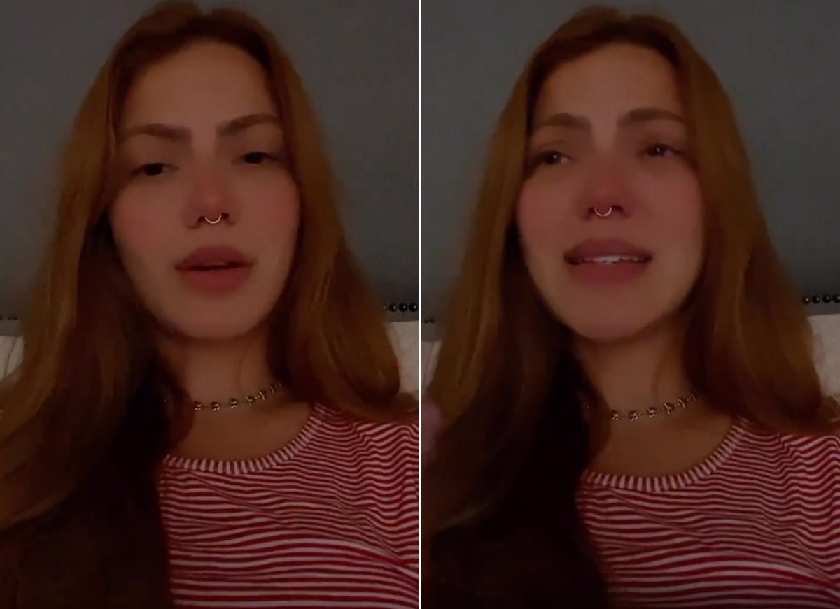 Sarah Poncio chora ao falar sobre questionaentos de internautas (Foto: Reprodução / Instagram)
