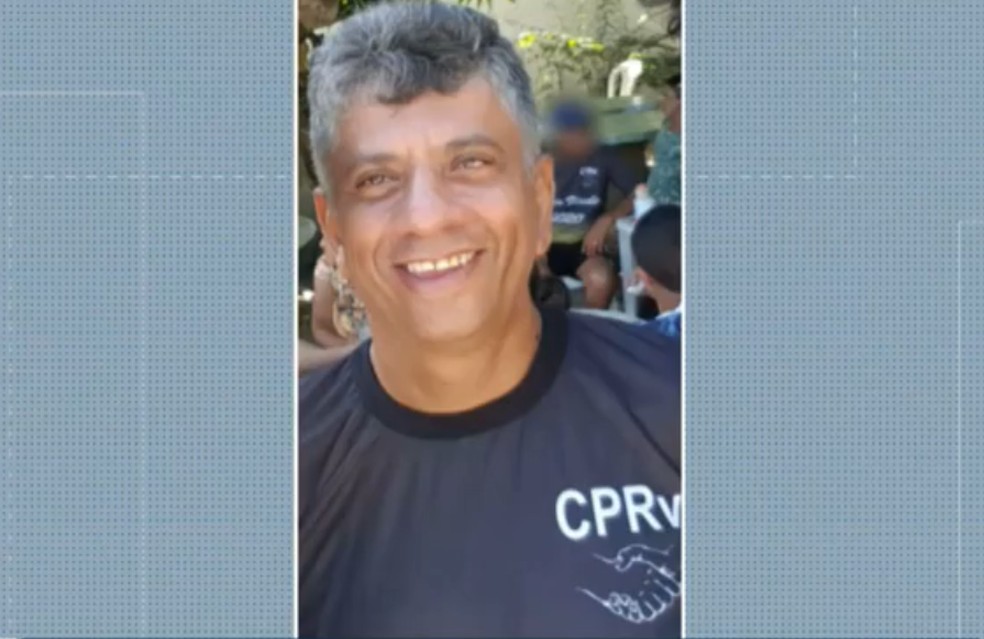Sargento Durval Veloso da Silva morreu com Covid-19 aos 48 anos, em João Pessoa — Foto: TV Cabo Branco/Reprodução