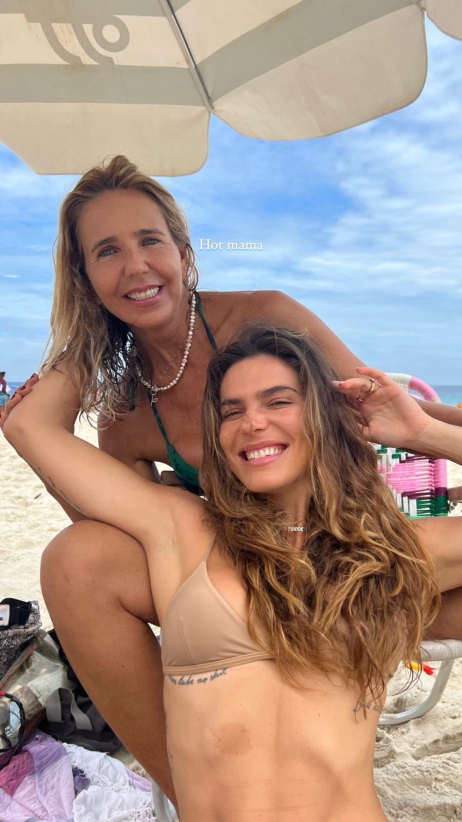 Mariana Goldfarb com a mãe
