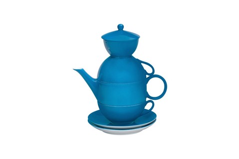 Tea Time, de porcelana, 500 ml (bule) e 250 ml (xícara), da Vista Alegre, preço sob consulta