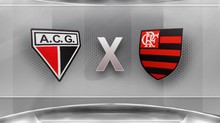 confrontos escudos Atlético-Go x Flamengo (Foto: Editoria de Arte/Globoesporte.com)