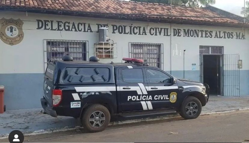 Delegacia de Montes Altos, no Maranhão — Foto: Divulgação/Polícia Civil