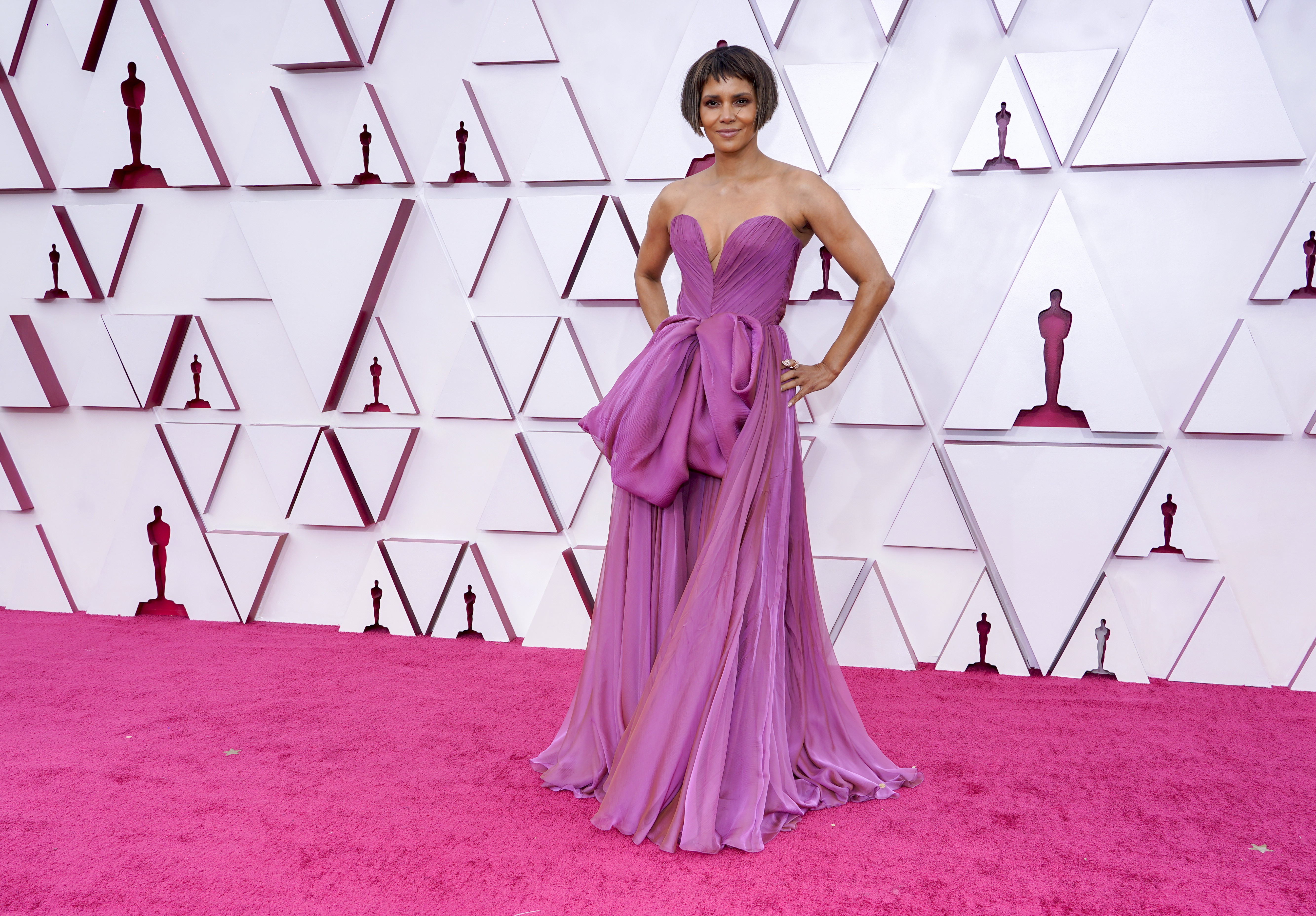 LOS ANGELES, CALIFORNIA – APRIL 25: Halle Berry attends the 93rd Annual Academy Awards at Union Station on April 25, 2021 in Los Angeles, California. (Photo by Chris Pizzello-Pool/Getty Images) (Foto: Getty Images)