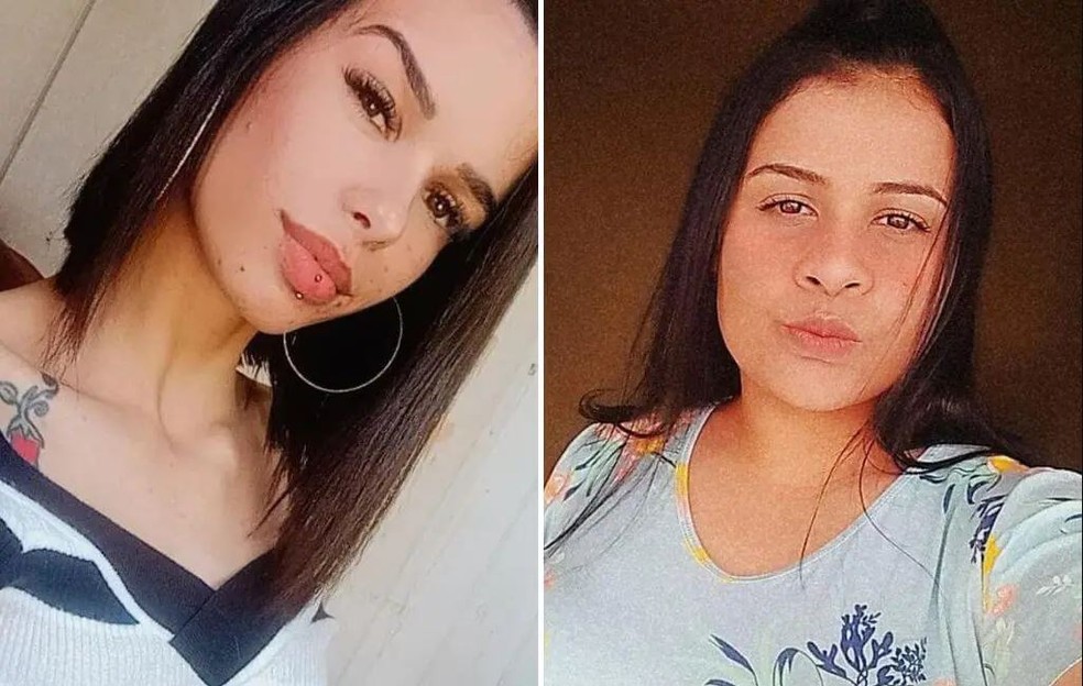Karoline de Souza e Gabriela Rocha foram encontradas mortas em rio de Araranguá — Foto: Reprodução/Redes sociais