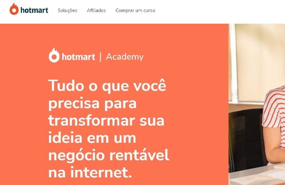 Hotmart Academy é alternativa para quem busca um curso de marketing digital — Foto: Reprodução/Thaisi Carvalho