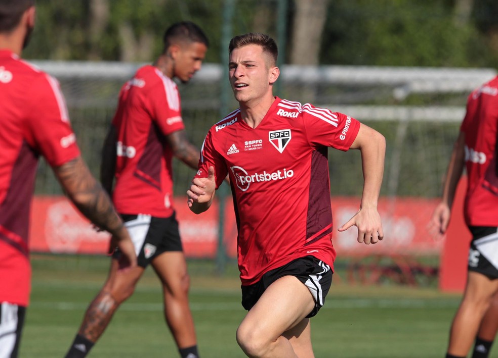 Galoppo em treino do São Paulo — Foto: Divulgação