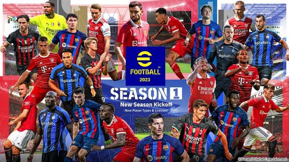 eFootball 2023 tem amistosos no console — Foto: Konami
