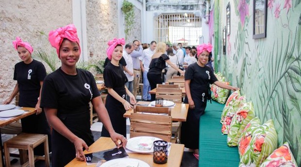 Detentas colombianas reproduzem restaurante na prisão  (Foto: Divulgação)