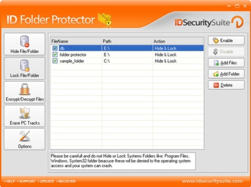 folder protector windows 10