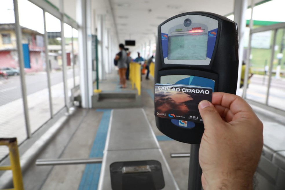 A partir de 2018, os cartões para o transporte público de Manaus foram integrados em um único modelo. O Cartão Cidadão. — Foto: Divulgação/Sinetram