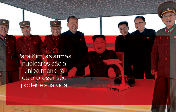 Para Kim, as armas nucleares são a única maneira de proteger seu poder e sua vida (Foto: AFP)