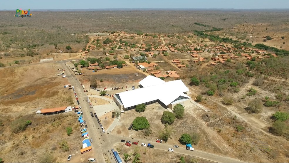 Santa Cruz dos Milagres, no Piauí — Foto: Reprodução/TV Clube
