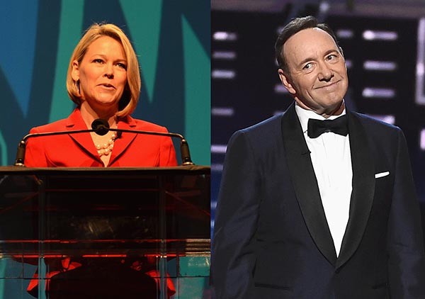 Heather Unruh e Kevin Spacey (Foto: Getty Images)