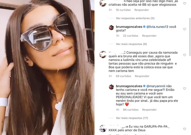 Brunna Gonçalves rebate criticas (Foto: Reprodução/Instagram)