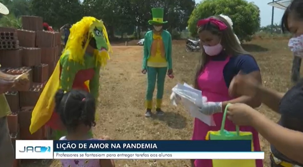 Momento é aguardado pelas crianças — Foto: Reprodução Rede Amazônica