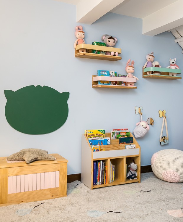 Canto de leitura | Peças e acessórios decorativos da Baú da Lulu e da Kinder Design (Foto:  Renata D'Almeida)