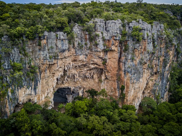 Aerial view of caves of the Caves national park of Peruaçu - Minas Gerais (Brazil). (Foto: Getty Images/iStockphoto)