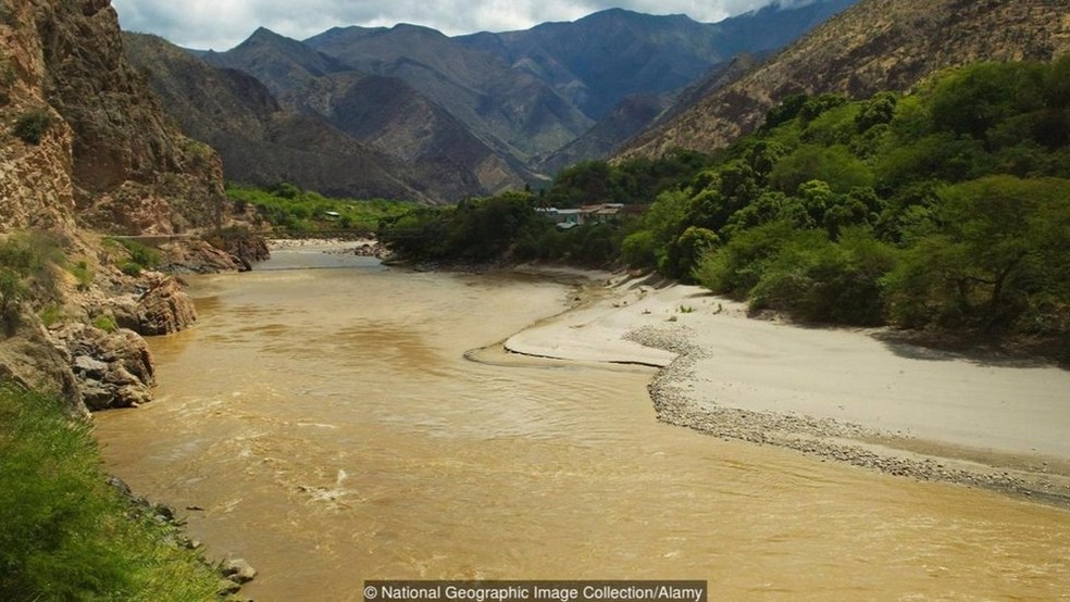 O cânion do rio Marañón permanece até hoje relativamente intocado pelo homem — Foto: National Geographic Image Collection/Alamy