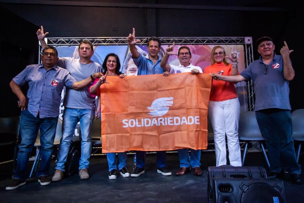 Solidariedade decide apoiar Haddad no 2º turno em SP. — Foto: Diogo Zacarias