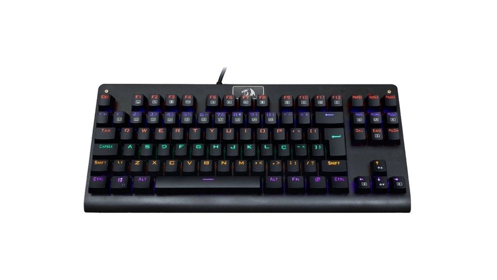 Redragon Dark Avenger Rainbow é um modelo que possui cabo com 1,6 metro — Foto: Reprodução/Submarino