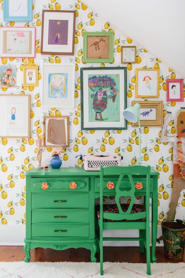 Décor do dia: quarto infantil com estampas amarelas (Foto: reprodução)