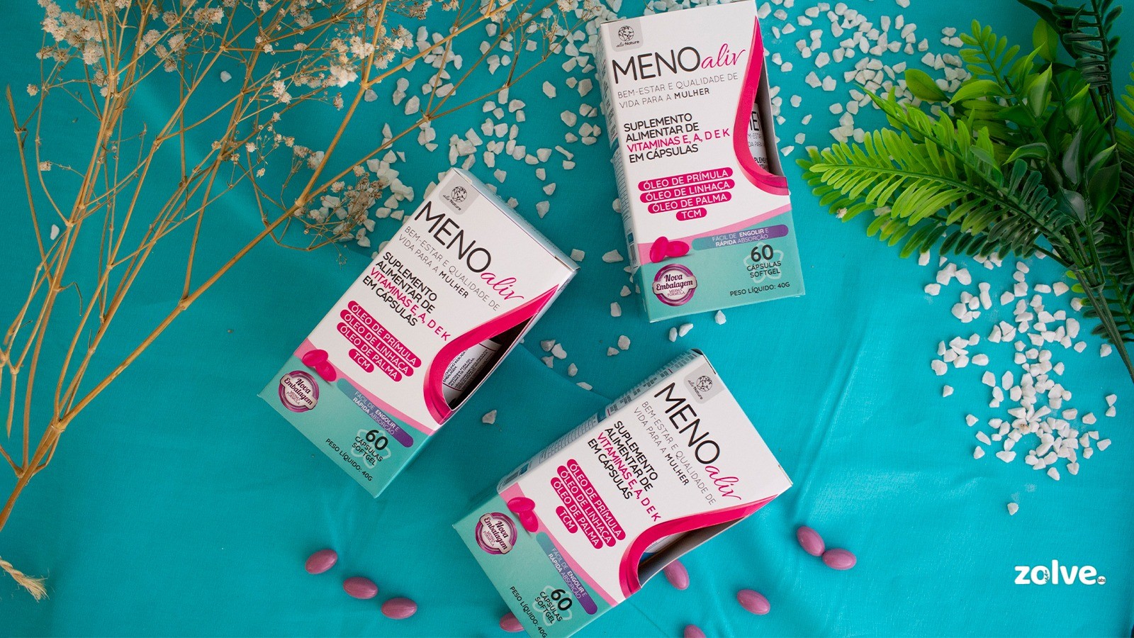 Meno Aliv: produto promete aliviar os sintomas da TPM e da menopausa 