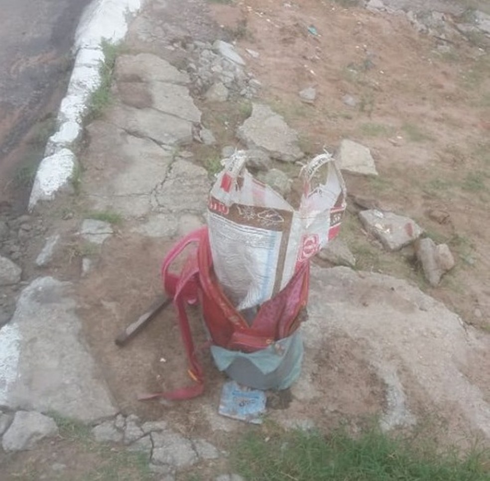 CabeÃ§a humana foi encontrada dentro de sacola em SÃ£o GonÃ§alo do Amarante, no RN â€” Foto: Redes Sociais