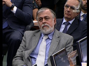 O ex-diretor da Petrobras Paulo Roberto Costa na CPI. (Foto: Reprodução)