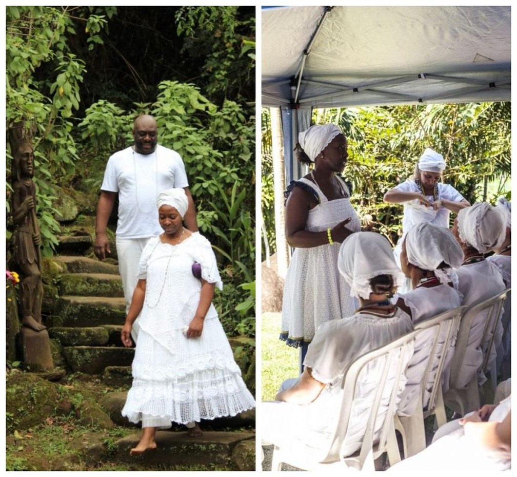 Cláudia e Luiz Alexandre são irmãos e fundadores do Cecure (SP) um centro de estudos e atendimento espiritualista e do Templo de Umbanda Liberdade Tupinambá — Foto: Leo Vitulli/Tuany Maia/Divulgação