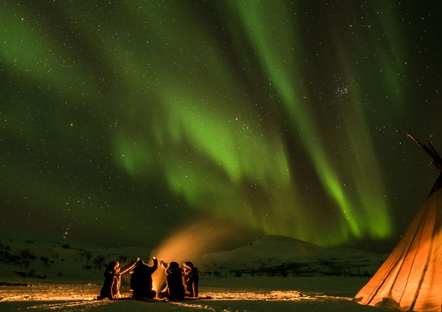 Aurora Boreal a Suécia (Foto: Getty Images)